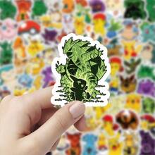 bandai 100pcs Dark Stickers, Decorative Stickers For Scrapbooking, Skateboard, DIY Decoration, Back To School, First Day Of School - Multicolor - View 4