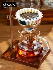 choxila 1pc Rainbow Ceramic Coffee Dripper Cup, Colorful Pour-Over Coffee Filter Cup, Cake Cup, Coffee Filter Cup, Pour-Over Coffee Filter Cup - Rainbow Origami Filter Cup - View 5