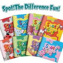 Find The Differences Puzzle Buch – Vergleichen & Suchen Spiele, unterhaltsame illustrierte Szenen, verbessert Aufmerksamkeit, Detailwahrnehmung und Logikfähigkeiten - Finde die Unterschiede! - Übersicht 2