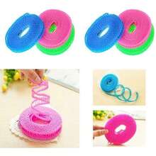 [Portable Windproof Clothesline]2pcs 16.4ft Windproof Nylon Clothesline + 3pcs Windproof Clothes Pegs, Portable Laundry Rope, Adjustable Clothesline, Travel Clothesline, Indoor/Outdoor Camping Home Hotel Portable Laundry Rope - Multicolor - View 5