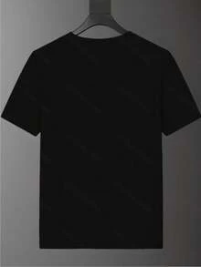 Men's Casual Sports T-Shirt, New Model - Black - View 2