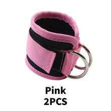 2PCS - Fitness Ankle Strap For Cable Machine, With Double D-Rings And Adjustable Leg Straps, One Size Fit With Premium Padding Cuffs, Ankle Bands For Working Out, Booty Workouts, Leg Extension, Hip Abductors, Kickbacks & Lower Body Exercises - Multicolor - View 14