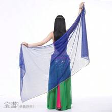 A Belly Dance Scarf With Rectangular, Glittery, Dot-Patterned Fabric. Available In Multiple Colors. Perfect For Dance Accessories, Dance Headbands, And Dance Performances. - Multicolor - View 24