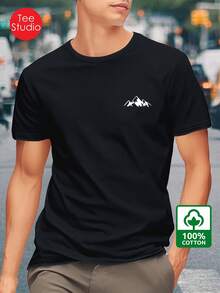 Men T-Shirts - 黑色 - 查看 1