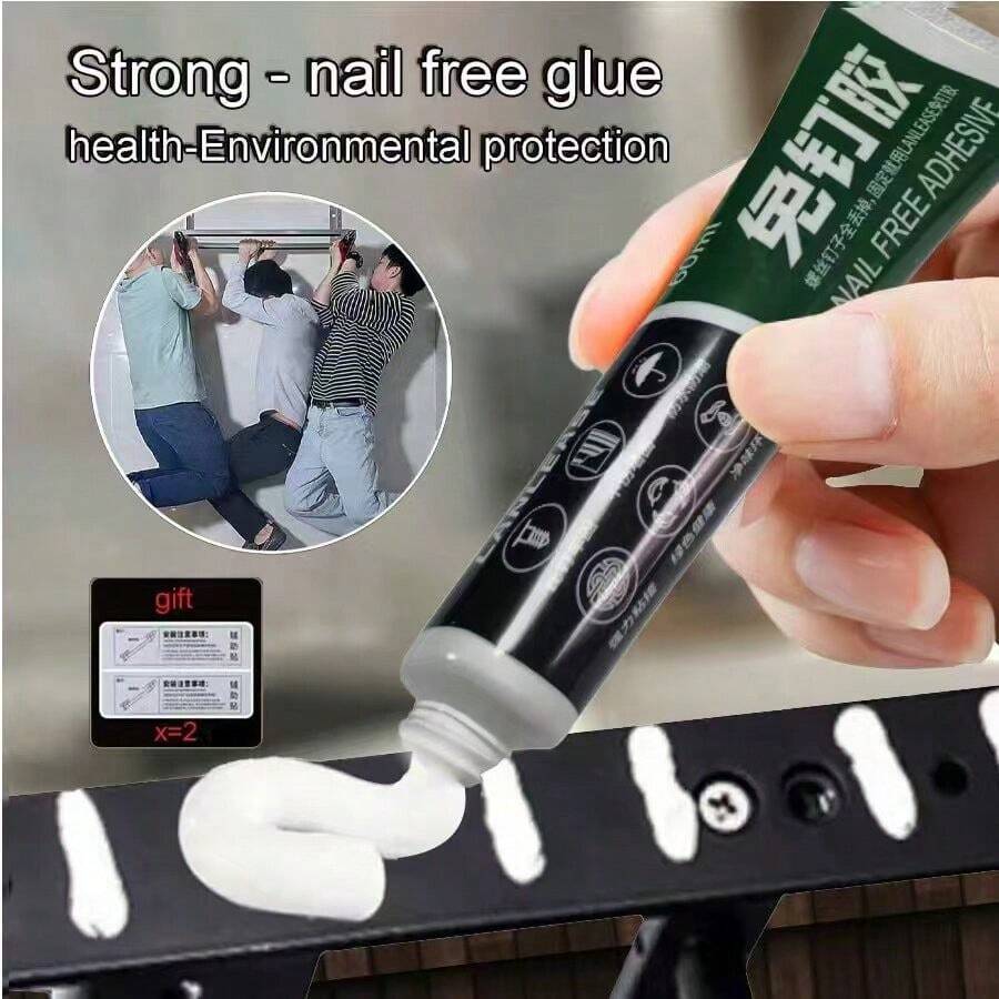 Adhesive Installation, No Drilling Required, Nail-Free Adhesive, Strong Adhesive, Immediate Fix, Universal Construction Adhesive, High Final Strength Adhesive - No-nail Adhesive - View 1