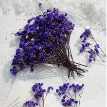 25/52/102/298 Pcs, Artificial White Mini Baby's Breath Flower Vase, Wedding Home Office Party Garden Card Making Decoration, DIY Decor - Taro Purple Starry Sky - View 5