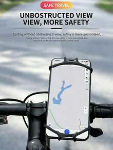 1件 360°可旋轉把手手機支架，防滑矽膠固定架，適用於自行車、電動滑板車騎行 - 多色 - 查看 5