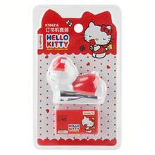 SANRIO 1個三麗鷗極具吸引力的釘書機套裝，剪貼簿風格迷你緊湊便攜式學生宿舍辦公室裝訂文具禮盒 - 多色 - 查看 7