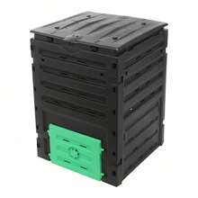 Garden Compost Bin 119 Gal Compost Bin Outdoor Large Capacity Composter 450L NEW - black and green - View 8