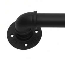 SanBouSi For Stairs Pipe Handrail Metal Sturdy Stair Handrail 12 Feet Handrails - Black - View 1