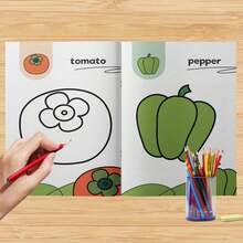 Coloring Book With Word Prompts - Bold Outlines And Simple Drawing Pages, Learn Common Words While Coloring, Simple Layout Easy For Practice, Develop Creativity, Focus And Vocabulary - Fun Coloring Series - View 11
