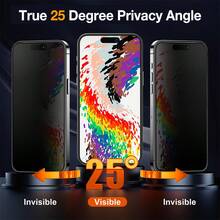 BOLLYMORE 2 buah Pelindung Layar Privasi Matte Buram untuk iPhone 17 Pro Max [6.9 Inci] Aksesori Privasi Anti-Mengintip, Film Anti-Silau Anti-Sidik Jari, Kompatibel dengan Casing Ponsel, Pemasangan Mudah Tanpa Gelembung, Sentuhan Halus, Cocok untuk iPhone 17 Pro Max/17 Pro/17 Air/16/15/14 Plus/13 Mini/12/11 Series - 2 lembar - View 6