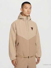 Nike Men's AS KB M NK WR JKT LNY Jacket Faux Fur Coat IF3370-221 - Khaki - View 3