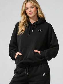 Alo Yoga Accolade Hoodie - Black - View 4