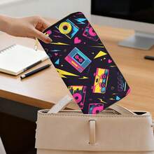 Vintage Cassette Tape Pattern Zipper Long Wallet, Multi-Function Card Holder With Card Slots And Coin Pocket, Fashionable Double-Sided Pattern Zipper Clutch, Great Outdoor Gift For Men And Women - A - View 8