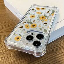 Funda para teléfono: Funda a prueba de golpes con diseño de girasol, a la moda, de TPU, color transparente, para hombres y mujeres, compatible con iPhone de las series Apple 16/15/14/13/12/11/XS/XR/X/7/8/Plus/Pro/Max, Redmi, PIXEL, , , OPPO, VIVO, , , HONOR. - Multicolor - Ver 8