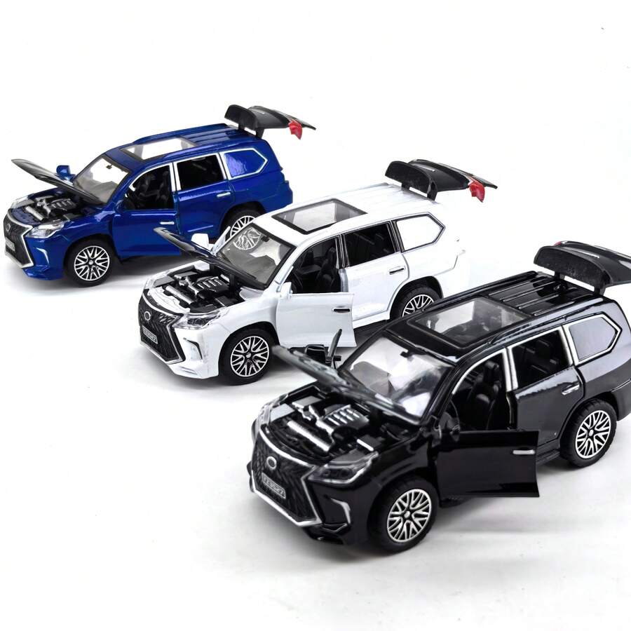 Mainan Puzzle Mobil Sport Paduan Logam untuk Anak Laki-Laki, Model Mobil Balap Simulasi, Dekorasi Rumah, Ornamen - Putih - View 1