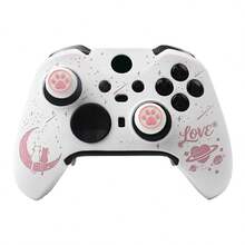 Moonlit Cats With A Loving Heart Controller Skin Compatible With Xbox E-Lite Series 2 Core Wireless Controller, RALAN 1 Controller Protector Case+2 Customised Thumb Grips Caps - View 14