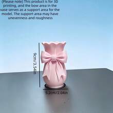 Bow Multi-Functional Decor Bottle, Also Serves As Pen Holder And Mini Storage Box. Great For Room Decor On All Holidays. School Supplies - A - View 7