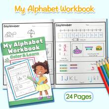 Letter Handwriting And Voice Activity Book - Step-By-Step Tracing, Copying And Writing Letters, Illustrated Sound To Word Exercises, Clear Pages Suitable For Daily Learning, Improve Vocabulary And Concentration - 字母練習冊 - 查看 16