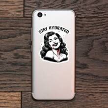 1 Stück Stay Hydrated Trinkwasser Aufkleber, Vampir Buchthema Vinyl Aufkleber für Laptop Wasserflasche Notizbuch E-Reader, wasserdichter Gothic Buchliebhaber Aufkleber, ästhetischer Schreibwaren Sammelalbum Geschenk für Leser - S2216 - Übersicht 6