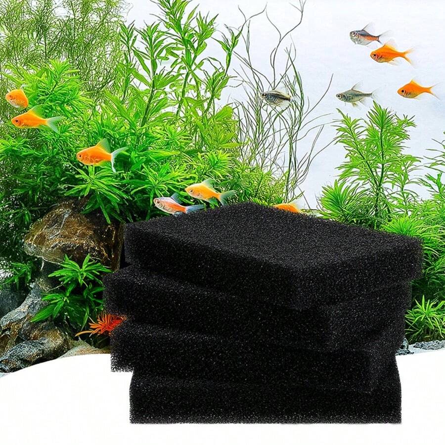 方形水族箱濾水海綿，內置濾芯替換件，高密度海綿過濾，適用於水族過濾材料、家用魚缸過濾，兼容 JY-500F/JY-600F - 過濾用品耗材 - 查看 1