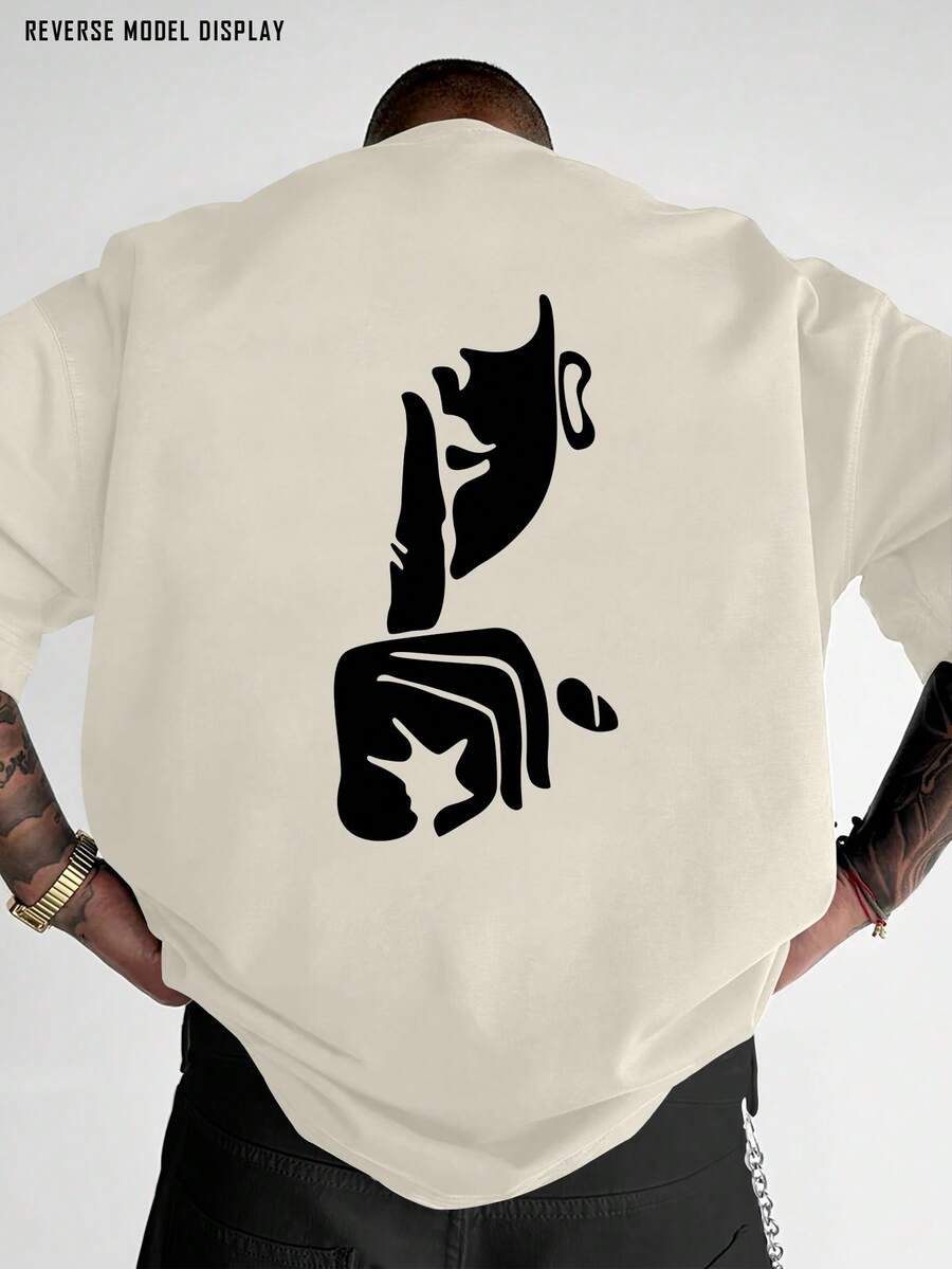Camiseta Casual para Hombre, Corte Regular para Todo Tipo de Cuerpo, Diseño de Cuello Redondo y Manga Corta con Estampados Modernos para Realzar tu Estilo.Tela transpirable y cómoda, perfec - Burdeos - Ver 1