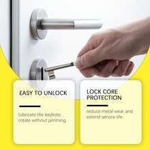 Dry Graphite Lock Lubricant Powder Anti-Clog Anti-Rust Lubricator Fix Stiff Jammed Locks, Easy Inject Nozzle Design For Door Lock Bike Lock Cabinet Lock Maintenance Bulk Pack Set - Multiple Styles - View 5
