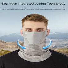 UV Protection Face Mask/Neck Gaiter UPF 50+ Reusable Sun Protection Mask Breathable Ice Silk Neck Guard For Golf, Hiking, Running, Cycling, Outdoor Sports, Summer Ear Loop Men's Sun Protection Mask Neck Guard Full Face UV Protection Ice Silk Cycling Fishing Outdoor Neck Gaiter Mask - Multiple Styles - View 4