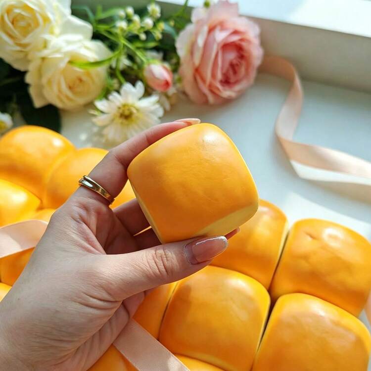 Realistic Hawaiian Bread Squishy Stress Relief Toy, Funny Squeeze Toy For Office Desk Decor, Cartoon Toast Slow Rebound Soft Simulation Food Stress Relief Gadget - Multicolor - View 6