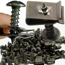 20/60/100pcs Car Screw And Fastener Clips, U-Shaped Screw Base Clips, Multi-Function Car Fastening Screws, Used For Fixing Seats, Engines, Fenders And Bumpers, Suitable For Cars, Motorcycles And More, Screw Accessories - Metal U-shaped Fixing Clip - View 9