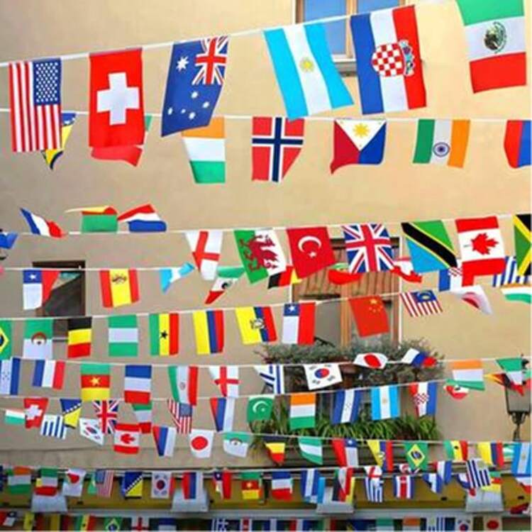 Drapeaux Coupe Du Monde 2026 - 32 Pays, 20x28 Cm En Polyester, Double Couture Et œillets Métal