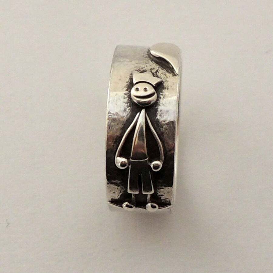 Creative Retro Handcrafted Couple Rings, Minimalist Versatile Daily & Party Accessory, Great Birthday & Anniversary Gift - Silver - View 1