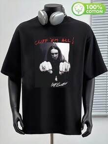 Men T-Shirts - 黑色 - 查看 1