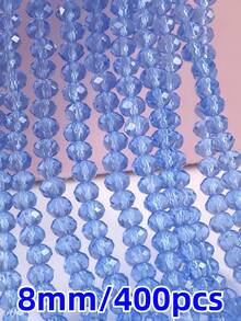 4/6/8mm 多面海藍色奧地利仿水晶玻璃散珠，DIY珠寶手工配件，聖誕裝飾與家居藝術裝飾 - 彩色 - 查看 11