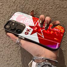 Funda para teléfono con entrega nacional - Diseño elegante y atractivo del equipo Red Star, funda protectora de alta gama en color plata IMD para modelos como  S25, S24, S23, S95 Ultra Plus, lo que la convierte en un regalo perfecto para las fiestas o el cumpleaños de tu novia, novio o esposo. - 1 imagen - Ver 3
