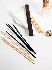 50pcs Aromatherapy Reed Diffuser Sticks, Black And White Wood Fiber Rattan Diffuser, 25cm, Suitable For Various Essential Oils, Aromatherapy Accessories, Home Decor, Home Ornament, Back To School Gift - Multicolor - View 10