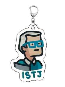 1pc Acrylic MBTI Personalized Type Keychain Pendant ESTJ Personalized Charm, Beautiful Bag Accessory Suitable For Backpack, Handbag, Keys, Daily Decoration, Gift, Unisex, Cool And Cute Style - Multicolor - View 5
