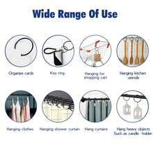 10pcs Rust-Proof Bathroom Shower Curtain Rings, Round Decorative Shower Curtain Rings, Metal Shower Curtain Rings, Split Ring Inner Diameter 2 Inches (Approx. 5cm), (Gold, Silver, Black), Rust-Proof Bathroom Shower Curtain Hooks, Round Decorative Shower Curtain Rings And Hooks, Metal Curtain Rings, Split Ring Inner Diameter 2 Inches (Approx. 5cm), (Gold, Silver, Black), Popular 3-Color Metal Open Shower Curtain Rings, Bright Gold/Matte Black - Shower Curtain Ring - View 10