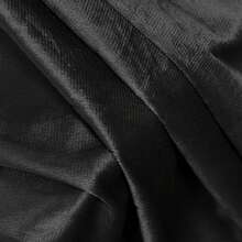 Plain Velvet Curtain With 8 Buttons (1 Piece), Soft And High Quality Fabric, Enhances The Style Of Your Home, Perfect To Complement Any Modern Decor Style. - Black - View 8