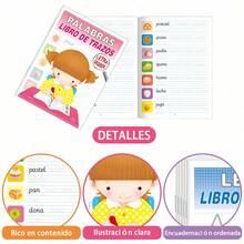 1pc Spanish Alphabet & Vocabulary, Math Learning And Writing Practice Material. Designed To Teach Correct Writing Methods, It Is An Ideal Home Education Resource And A Great Gift. - A - View 5