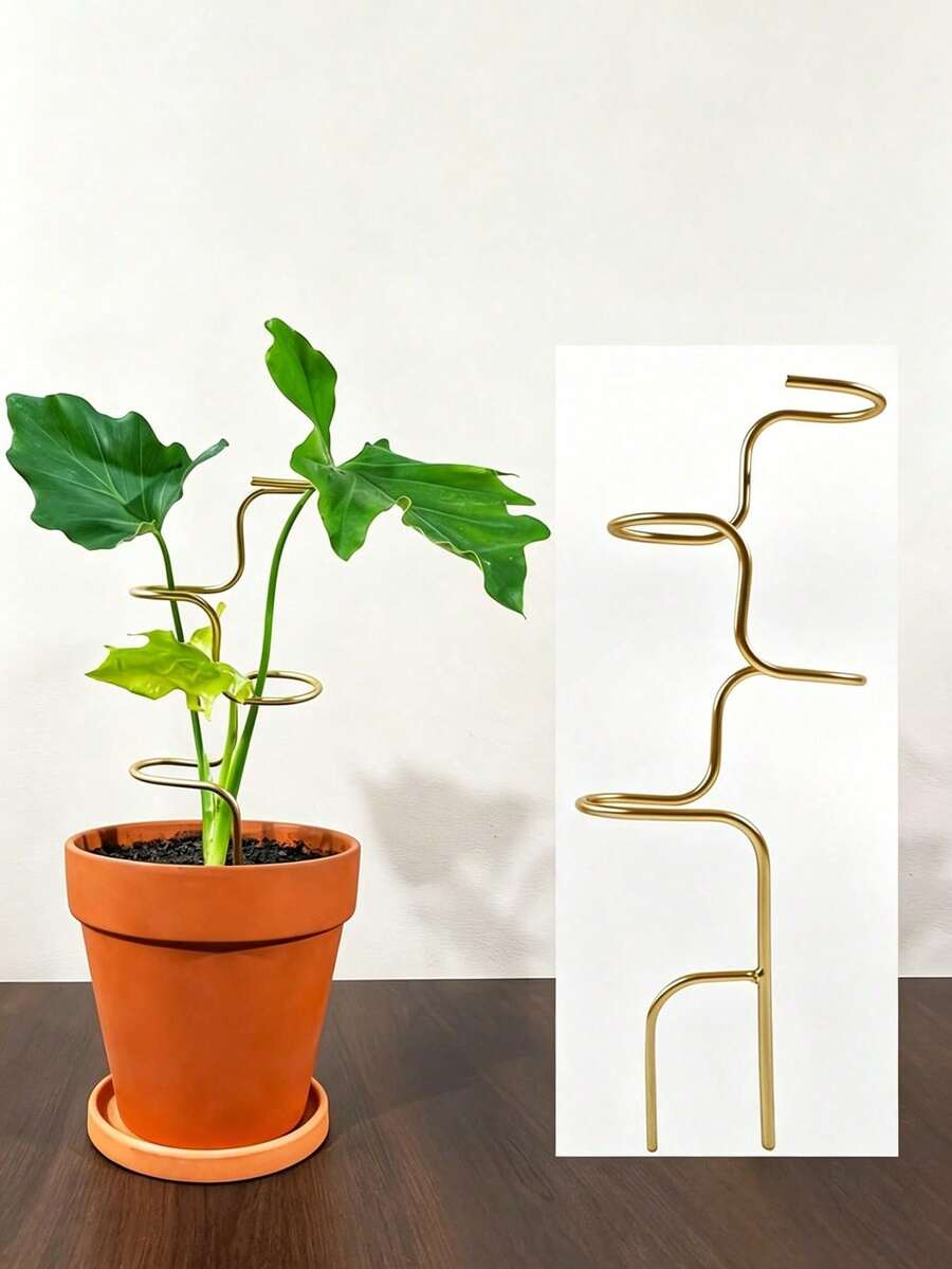 Plant Support Stake, Durable Metal Garden Stake, Suitable For Flowers And Herbs - 12.6 Inch (Approx. 32cm) Mesh Frame, Suitable For Indoor And Outdoor Plants, Easy To Use Support Structure, Enhanced Stability - Multicolor - View 1