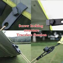ZHUANGLEI 20PCS Tent Spring Fixing Buckle Set, Canopy Wind Rope Adjustment Buckle Spring Hook Camping Accessories - Figure 1 20 PCS - View 5