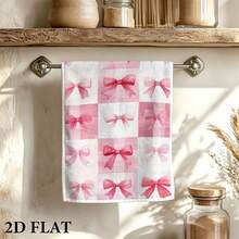 1 Set 4pcs Bow Checkerboard Checkerboard Print Dry Hair Cap Bathrobe Towel Set, Watercolor Hand-Painted Style Pattern, Bathrobe Towel, Dry Hair Towel, Wearable Bath Towel, Women's Bathrobe, Sauna Dress, Bathrobe, Shower Dry Hair Cap, Adult Home Bathrobe Dry Hair Cap Set, Machine Washable, Bathroom Accessories, Bathroom Essentials, Casual Decor, Travel Decor, Gift, Ideal Holiday Gift - Baby Pink - View 21