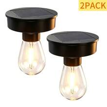 1/2pcs Solar Powered Replacement Light Head, Suitable For Outdoor Garden, Automatic Switch, Charges By Day, Compatible With Hanging Lamp/Street Light/Table Lamp Accessories - Large Replacement Light Bulb - View 11