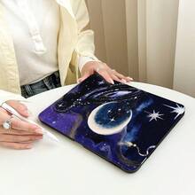 1件式翻蓋桌面保護殼，附筆槽，月亮星星行星圖案，360度旋轉支架，內建筆槽，相容於 Honor 8/9/10/X8/X8A/X9/X8Pro/X9Pro、MatePad SE 11吋/MatePad 11吋/11.5吋、MatePad Pro、Apple 10代/11代 2025 (A16) - 款式5 - 查看 9