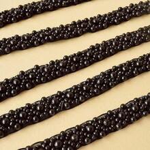 2PCS 1 Yard Black & White Beaded Lace Trim, 1cm Wide, Suitable For Clothing Craft Sewing - Lace - View 6