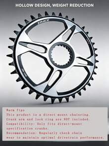 ZRACE 12速 32T-38T 7075鋁合金直裝式齒盤，適用 S M9100/M8100/M7100 MTB 升級 - 銀色 - 查看 6