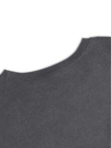 Mathematical Function Patterns, Suitable For Women, Casual, Vacation, Short Sleeve, Round Neck, Spring And Summer, Machine Washable, New Women's Clothing, Versatile For Outings And - Gray - View 3
