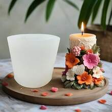 Bouquet Scented Candle Silicone Mold DIY 3D Flower Candle Handmade Diffuser Stone Decor - Flowers - View 3
